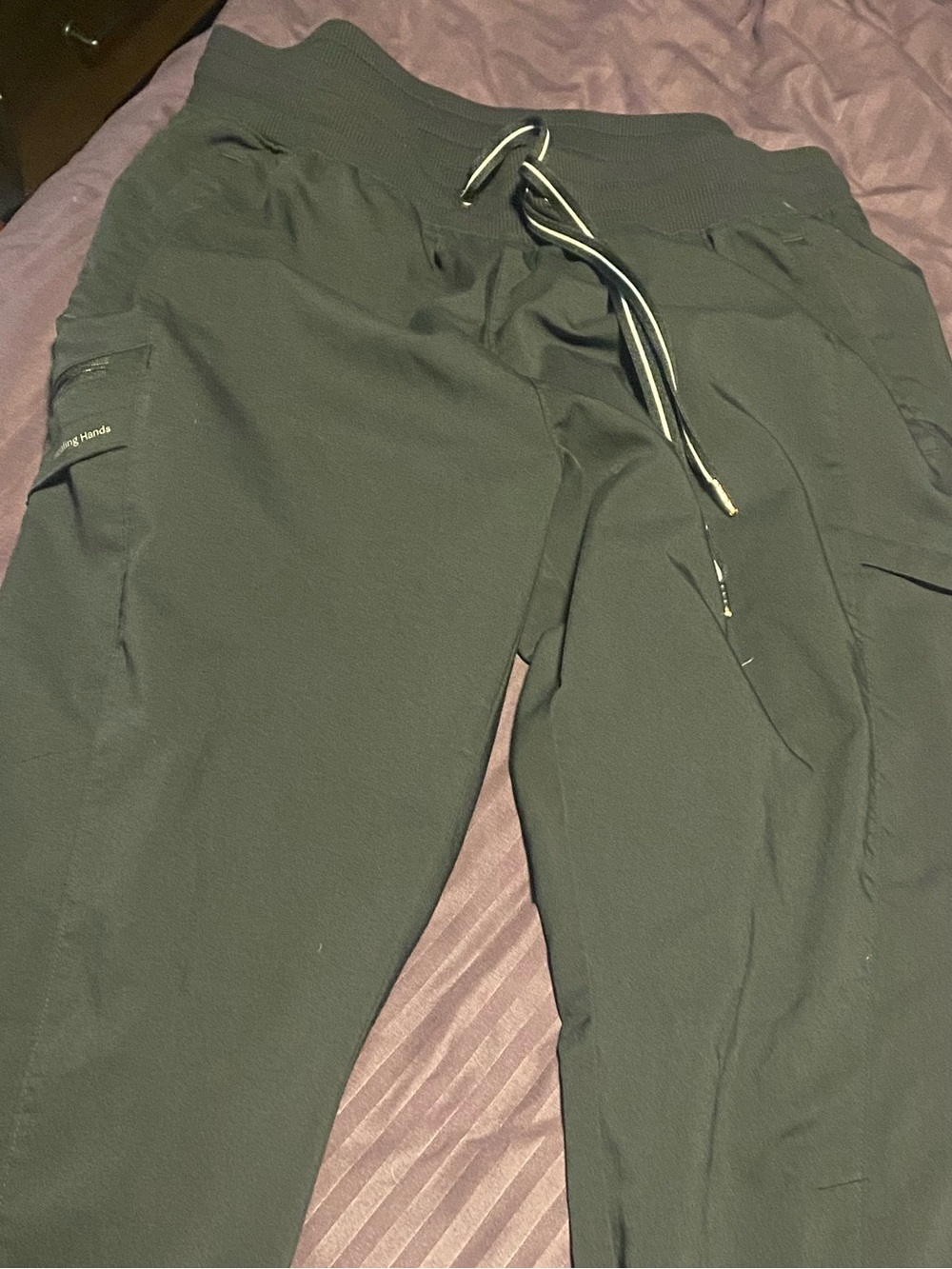 healing hands Olive Green Women's Cargo Jogger Pants